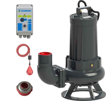 Sumak SDTK 100/4 10 Hp 380V Endüstriyel Foseptik Dalgıç Pompa